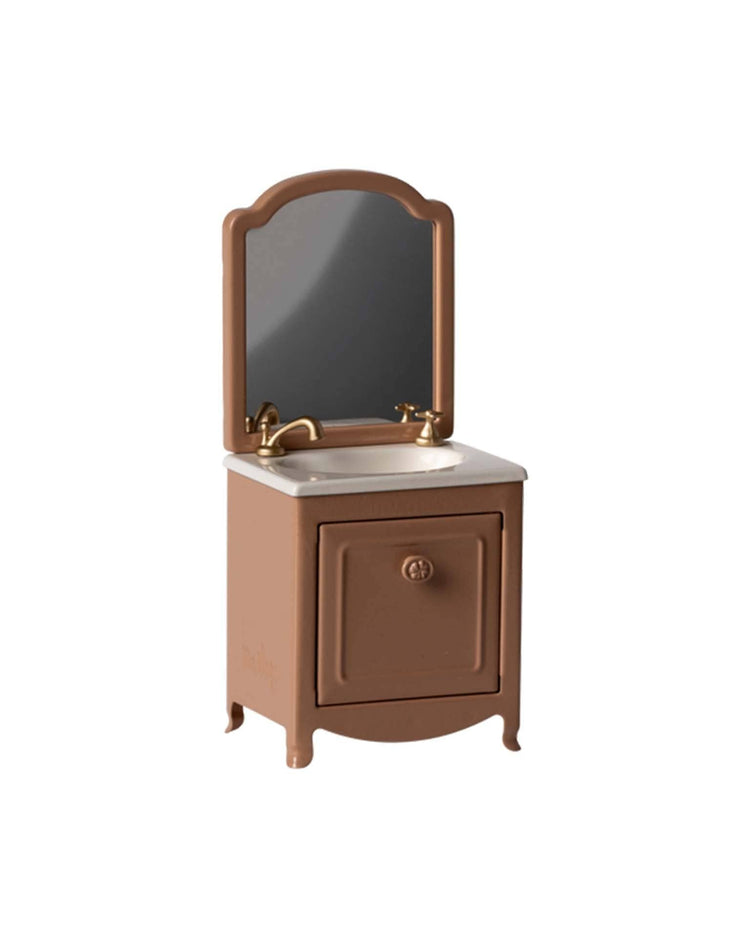 maileg sink dresser, mouse - dark powder play Little