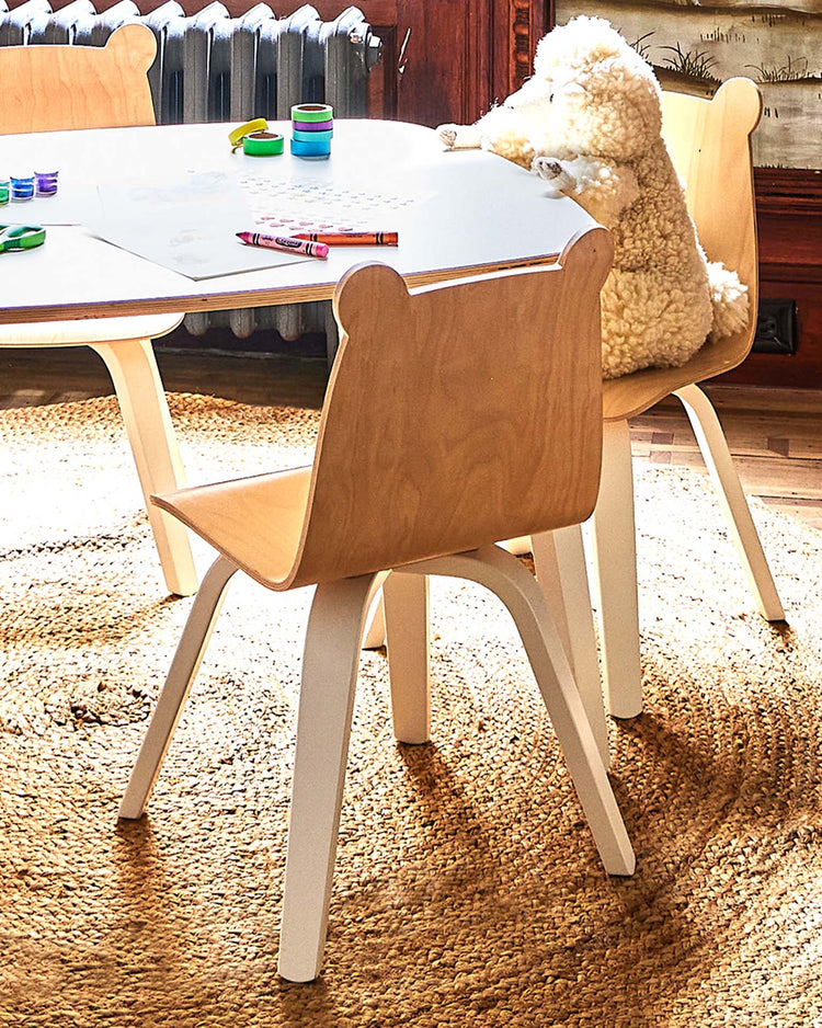 oeuf bear play chair set in birch room Little