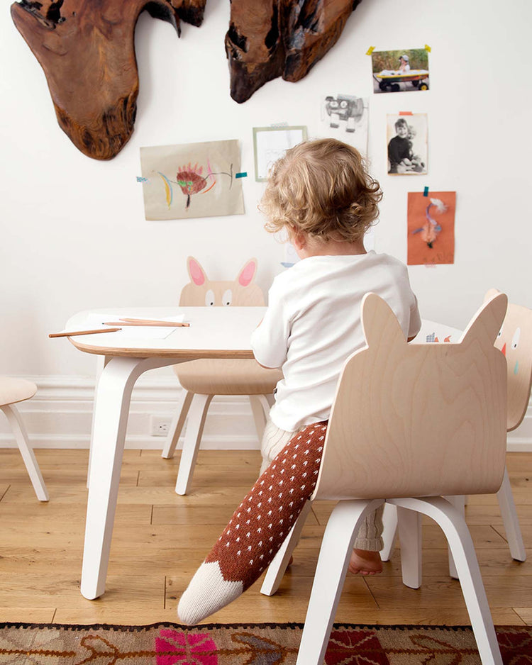 oeuf bunny play chair set in birch room Little