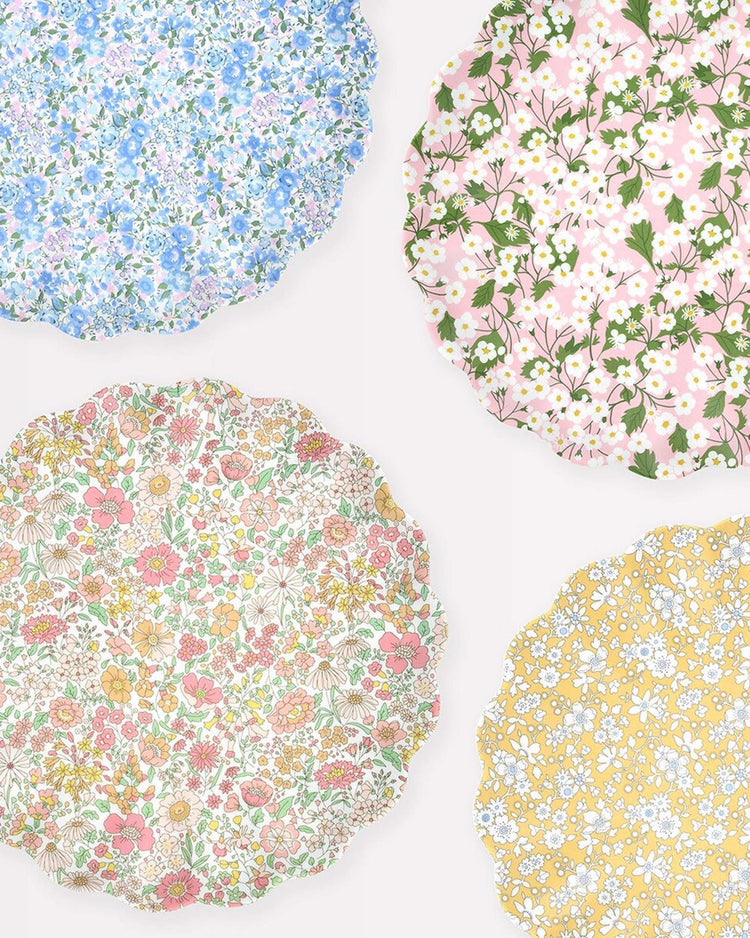 meri meri meri meri x liberty mixed set reusable large plates party Little