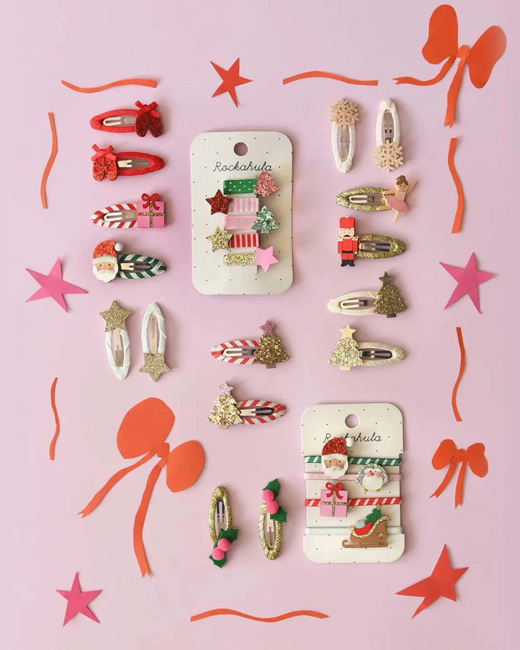 rockahula kids merry mini christmas clips accessories Little