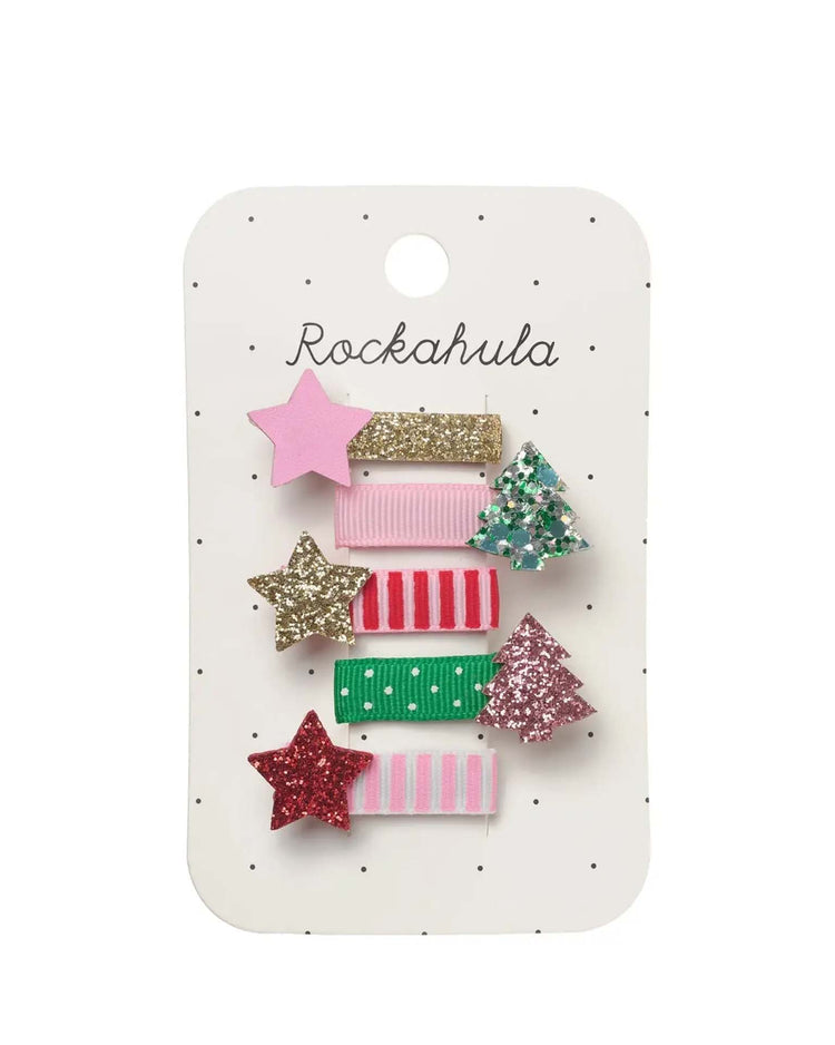 rockahula kids merry mini christmas clips accessories Little
