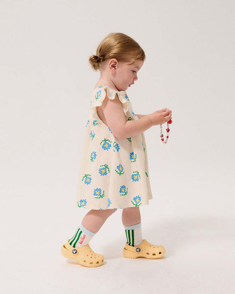 bobo choses pixel flowers all over ruffled dress baby Little