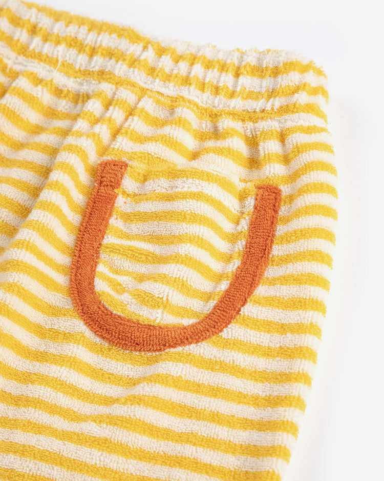 bobo choses yellow stripes terry cloth harem pants baby Little