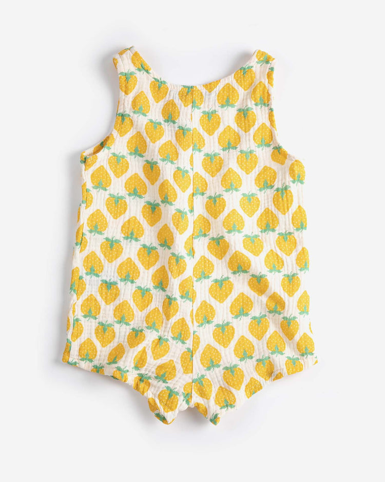 bobo choses strawberry all over woven playsuit baby Little