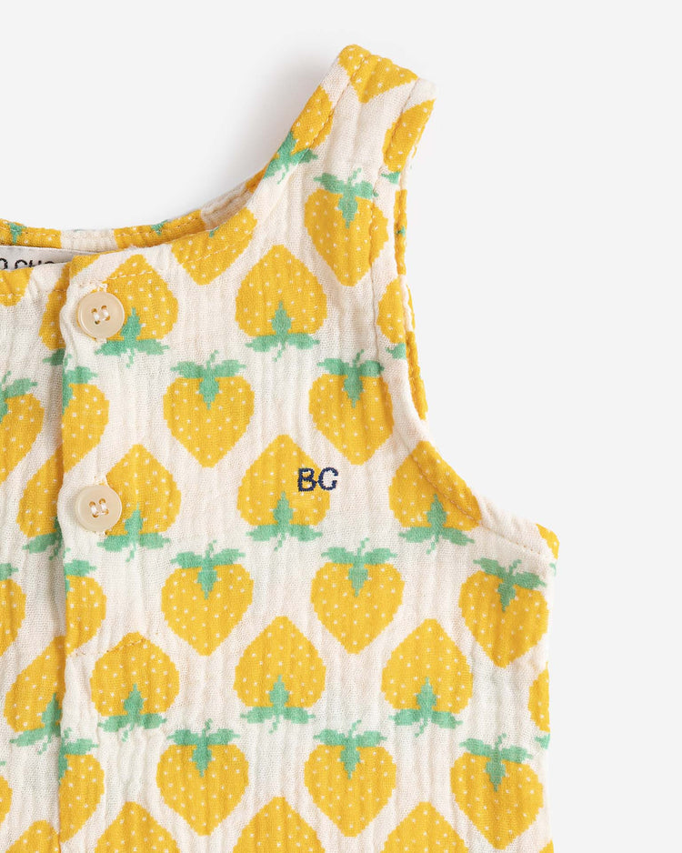 bobo choses strawberry all over woven playsuit baby Little