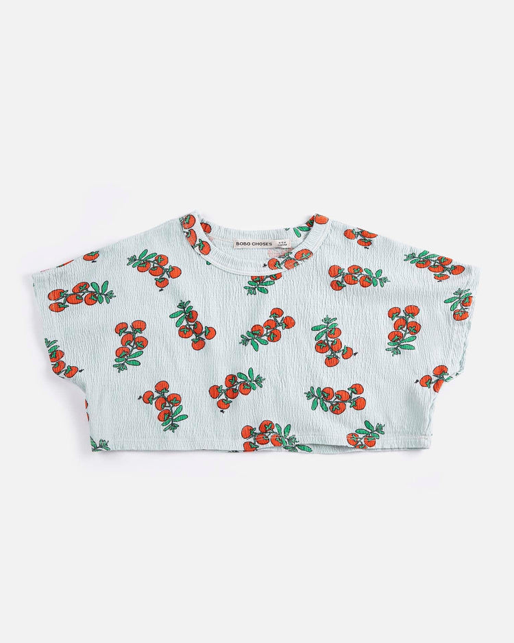 bobo choses juicy tomatoes all over cropped t-shirt kids Little