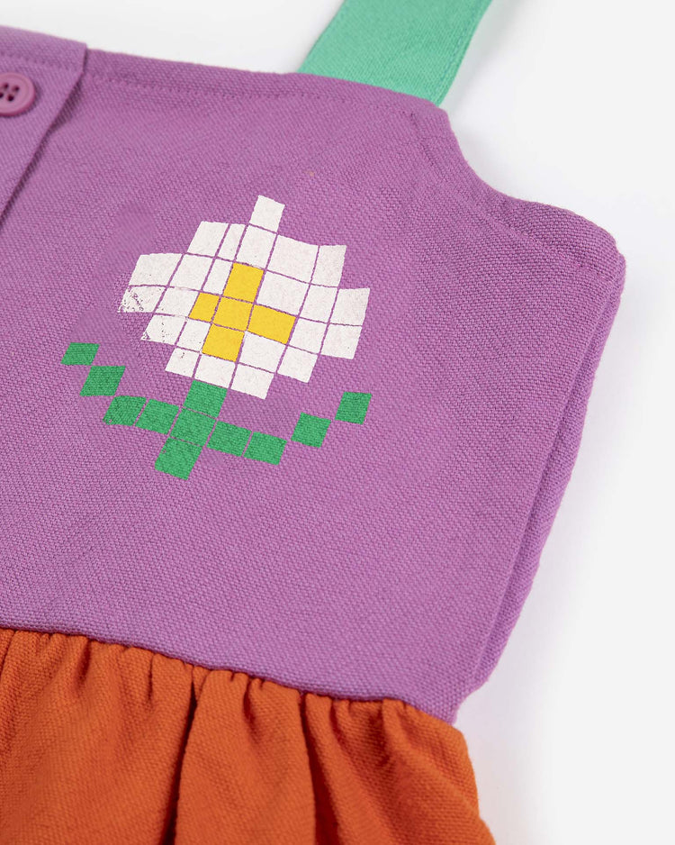 bobo choses pixel daisy color block woven dress kids Little