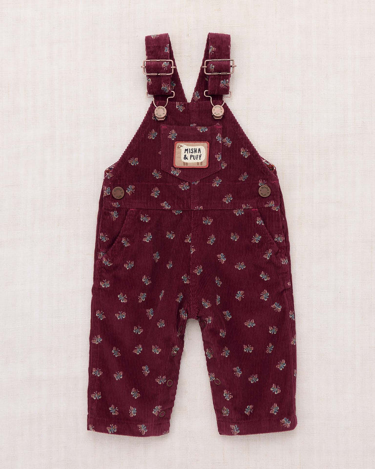 baby corduroy carpenter overall in cambridge mariposa