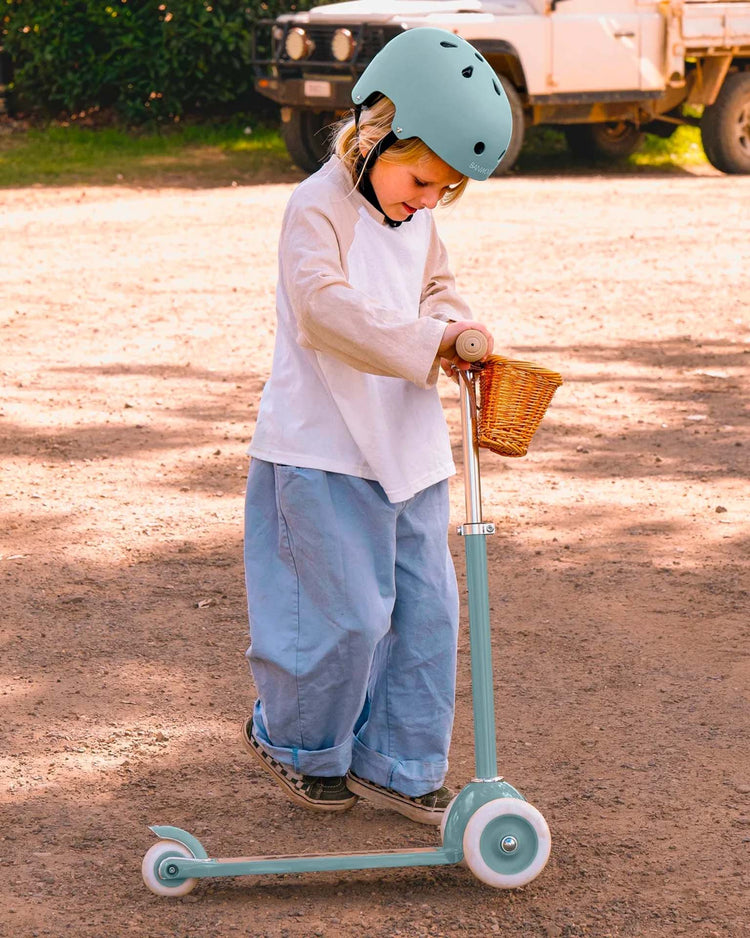 banwood scooter in teal
