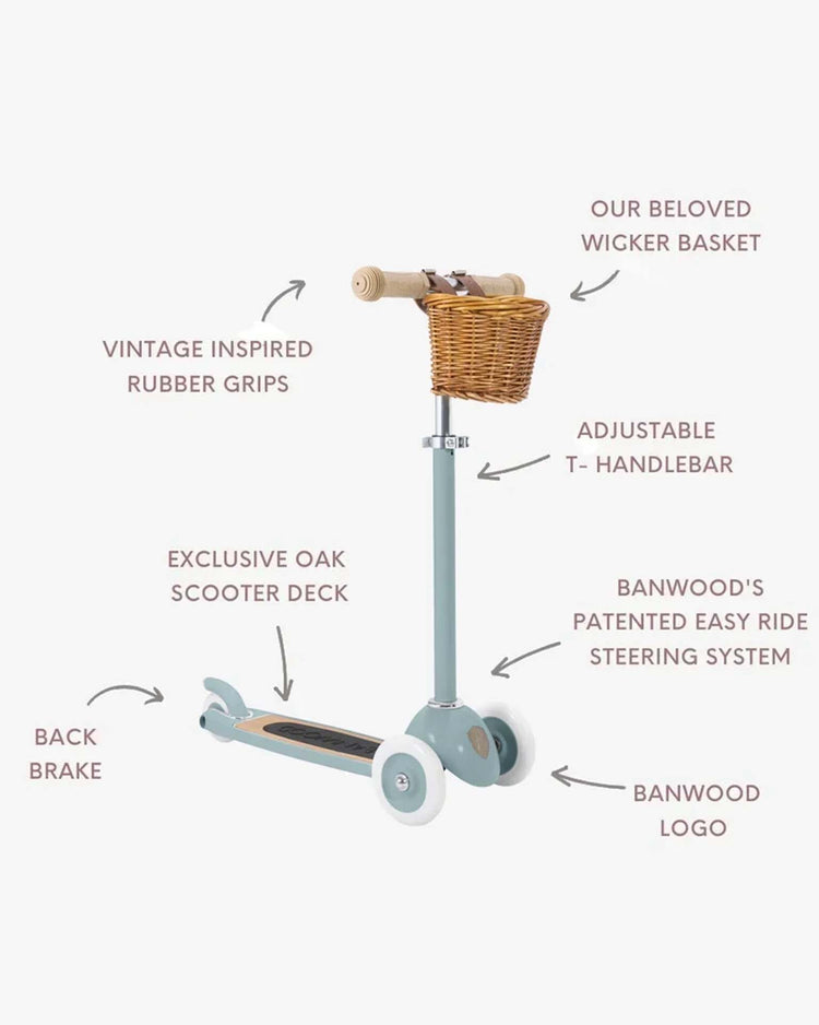 banwood scooter in teal