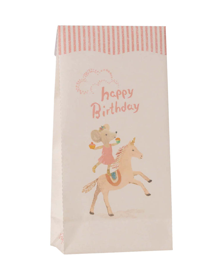 maileg goodie bag - happy birthday - unicorn play Little