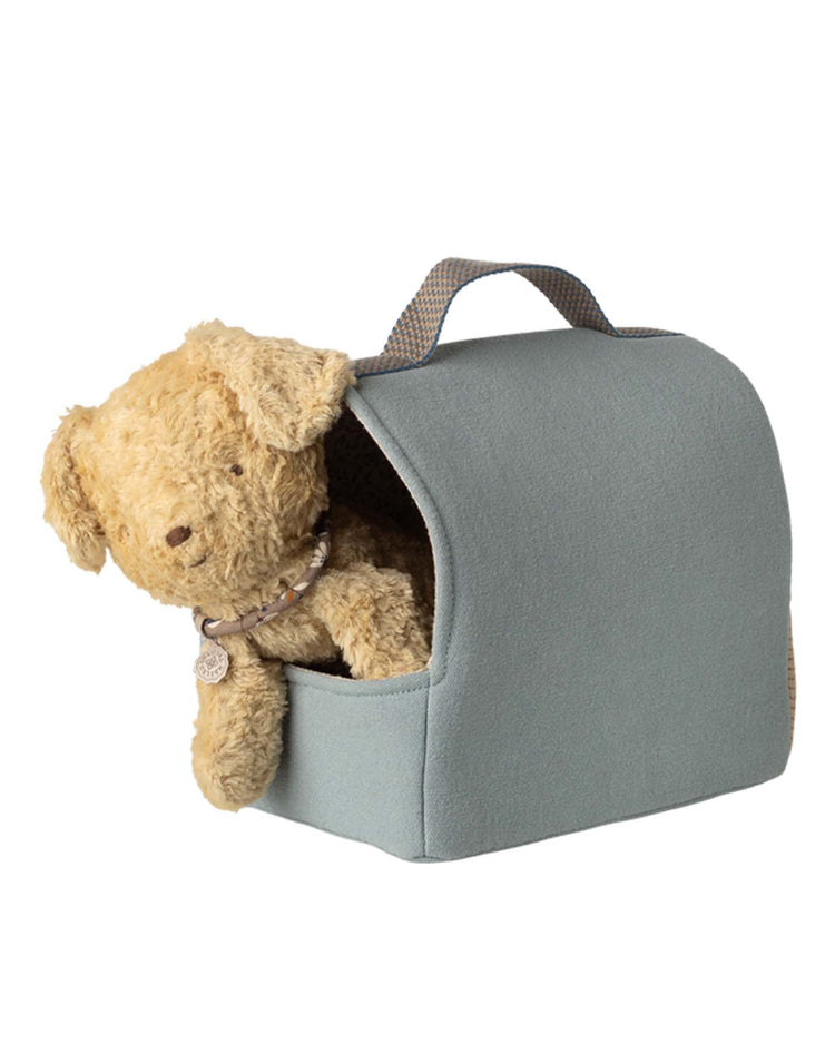 maileg pet carrier - dusty blue play Little