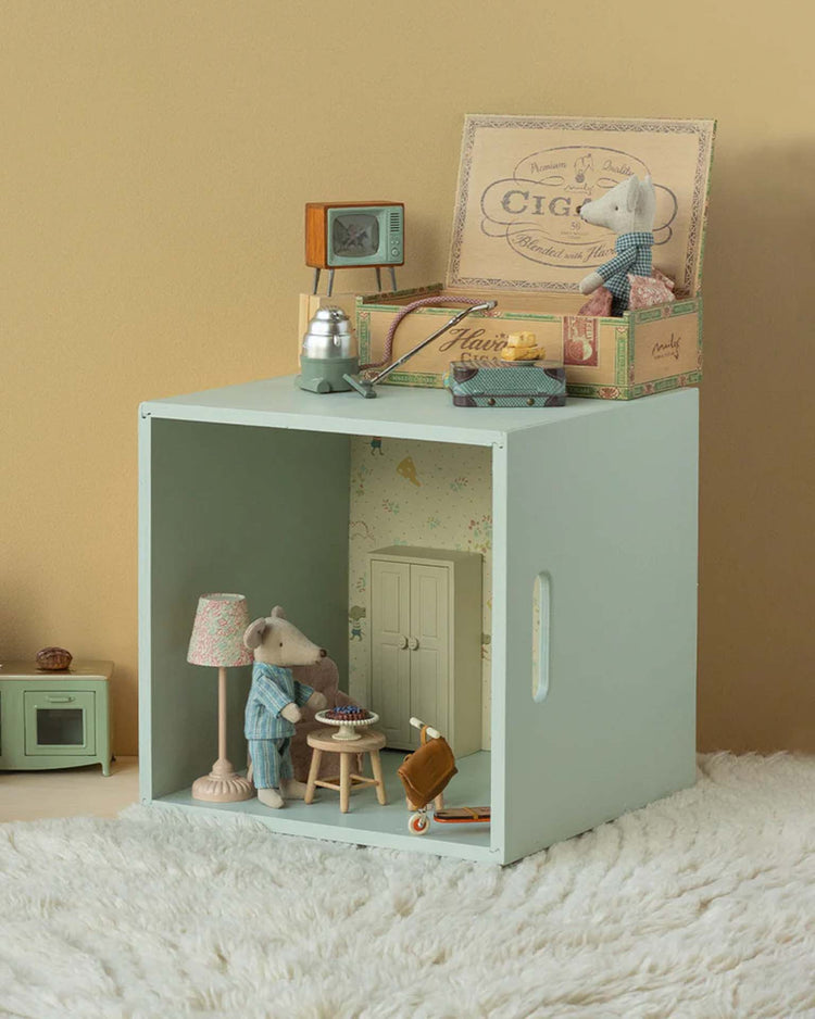 maileg grandma and grandpa mice in cigarbox play Little