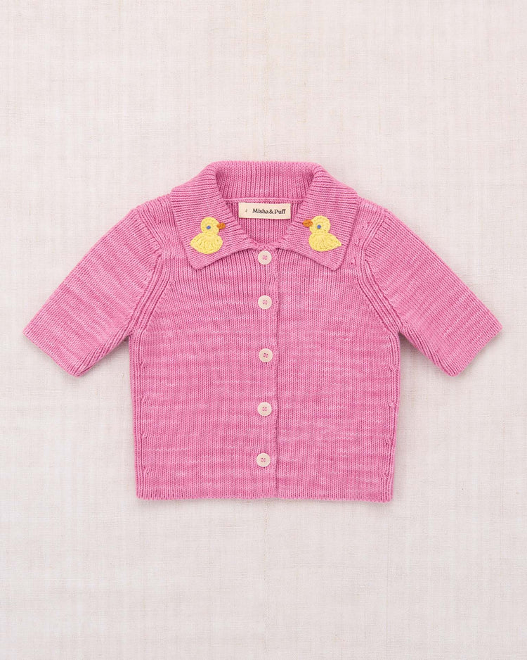 misha + puff duckling cafe cardigan in azalea kids Little