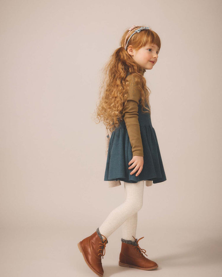 Little soor ploom kids sage pinafore in bottle