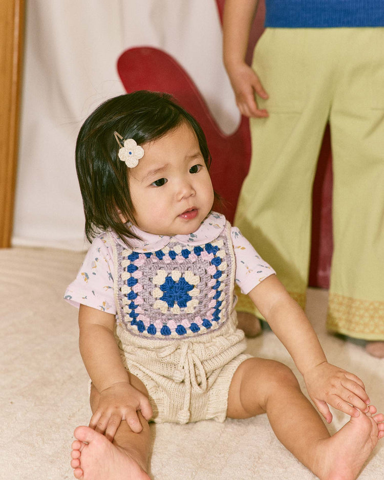 misha + puff baby lake house romper in marzipan baby Little