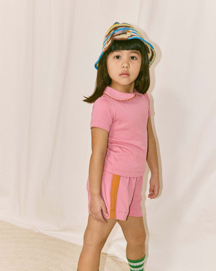 misha + puff rickrack collar tee in azalea kids Little
