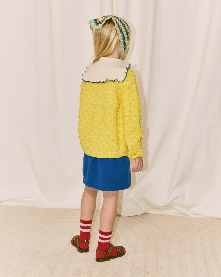 misha + puff popcorn cardigan in sol kids Little