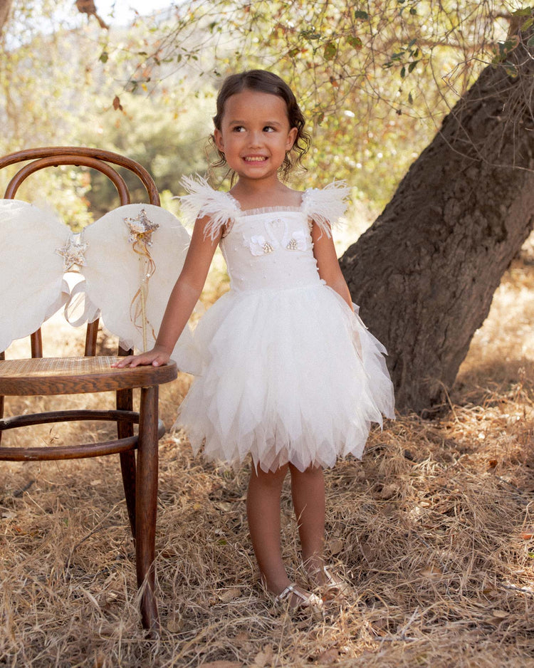 noralee magique dress in white kids Little