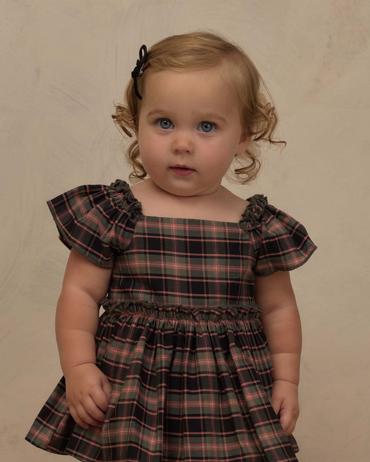 noralee margot romper in tartan baby Little