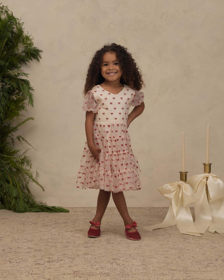 noralee dottie dress in ruby bows kids Little