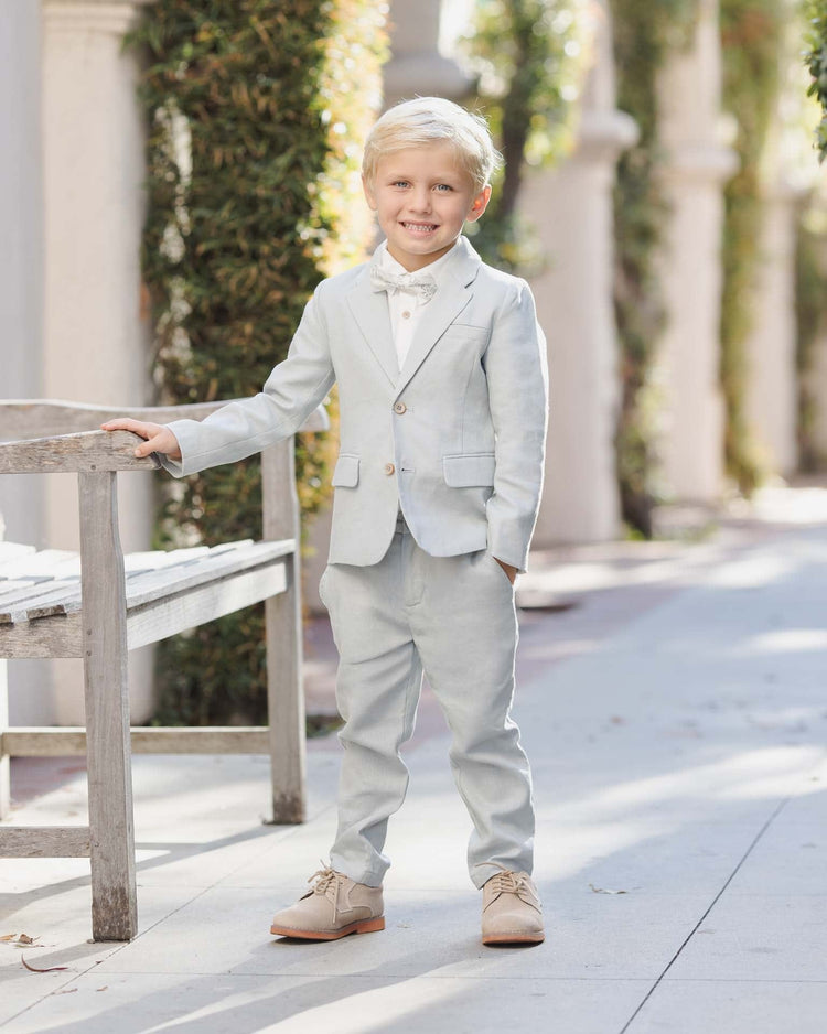 noralee sebastian blazer in heathered mist kids Little
