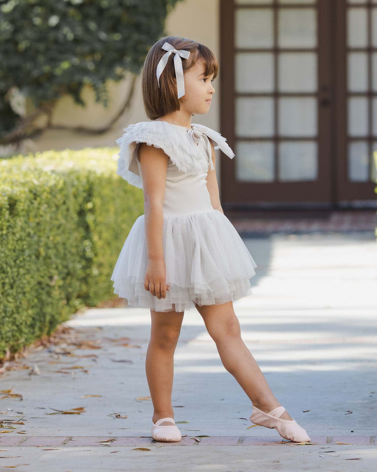 noralee ruffle tulle collar in mist accessories Little