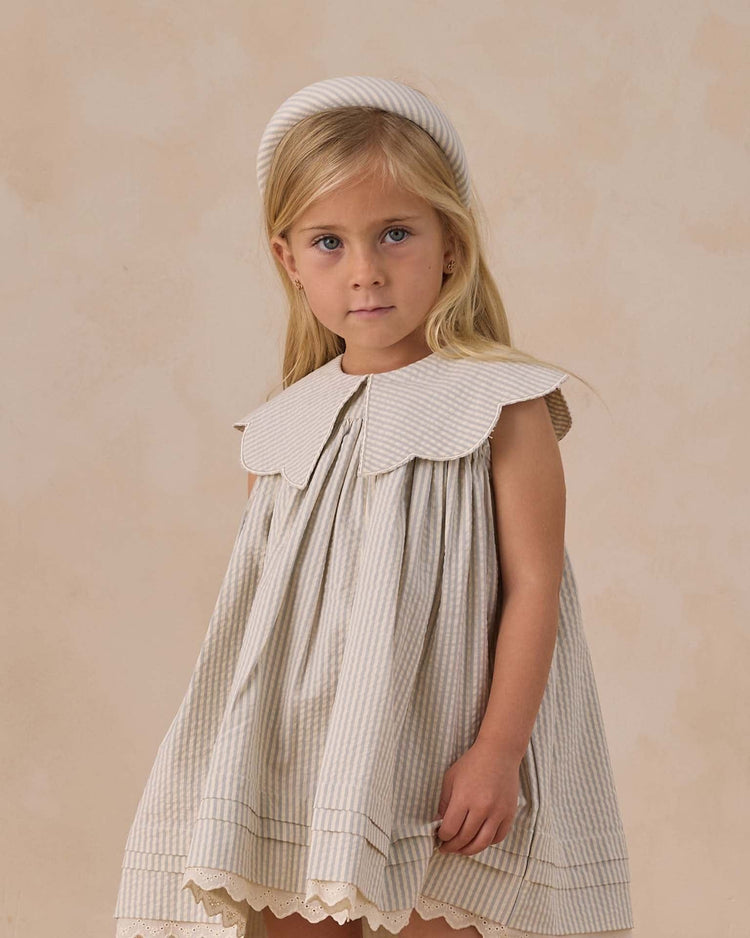 noralee padded headband in sky stripe seersucker accessories Little