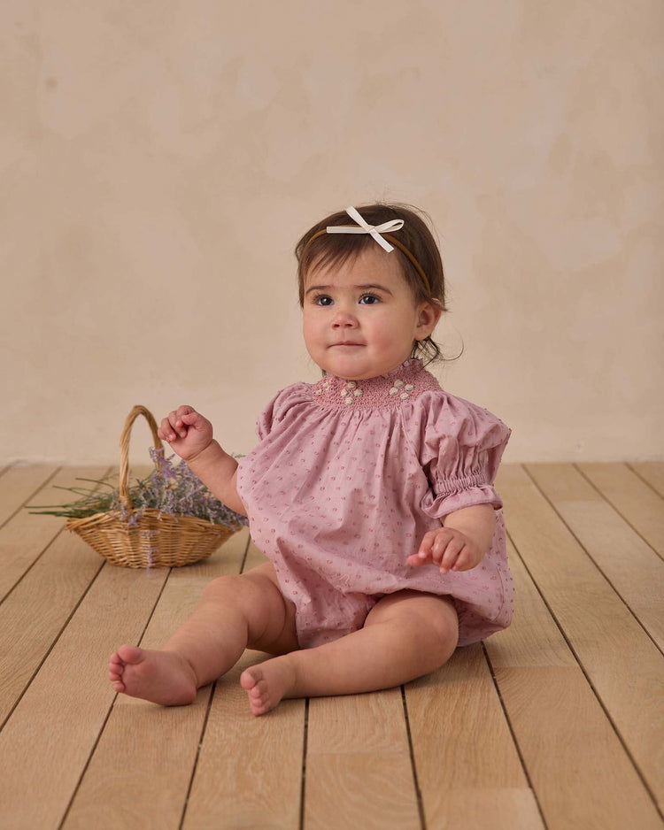 noralee maddie romper in lavender baby Little