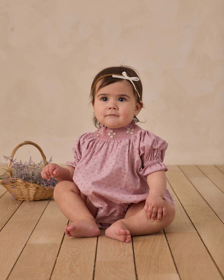 noralee maddie romper in lavender baby Little