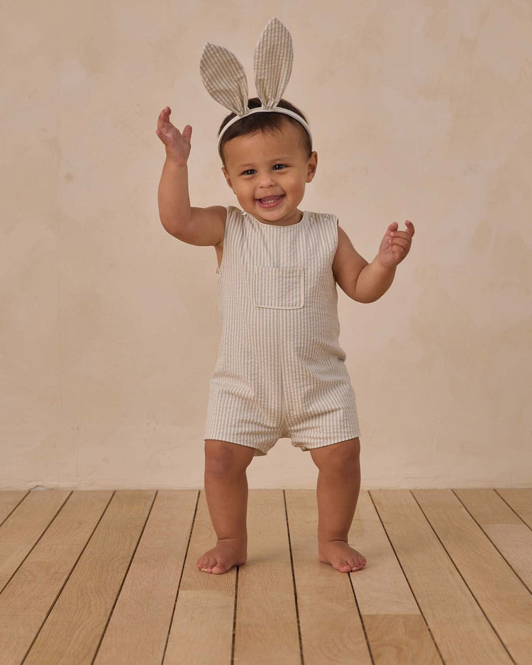 noralee georgie romper in sky stripe baby Little