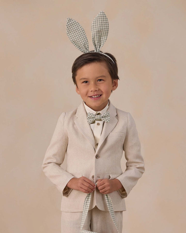 noralee bow tie in eucalyptus check accessories Little