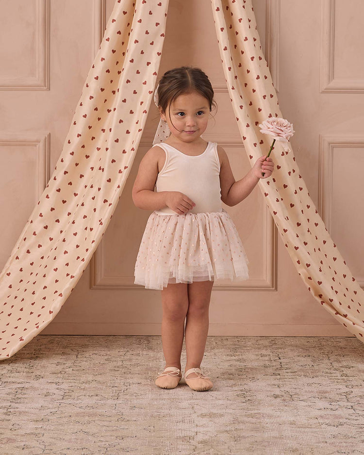 noralee tallulah tutu in rose gold hearts kids Little