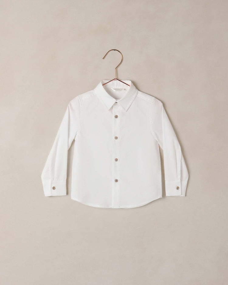 noralee harrison button down in white kids Little