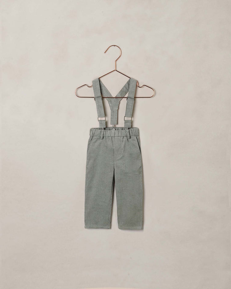 suspender pant in eucalyptus