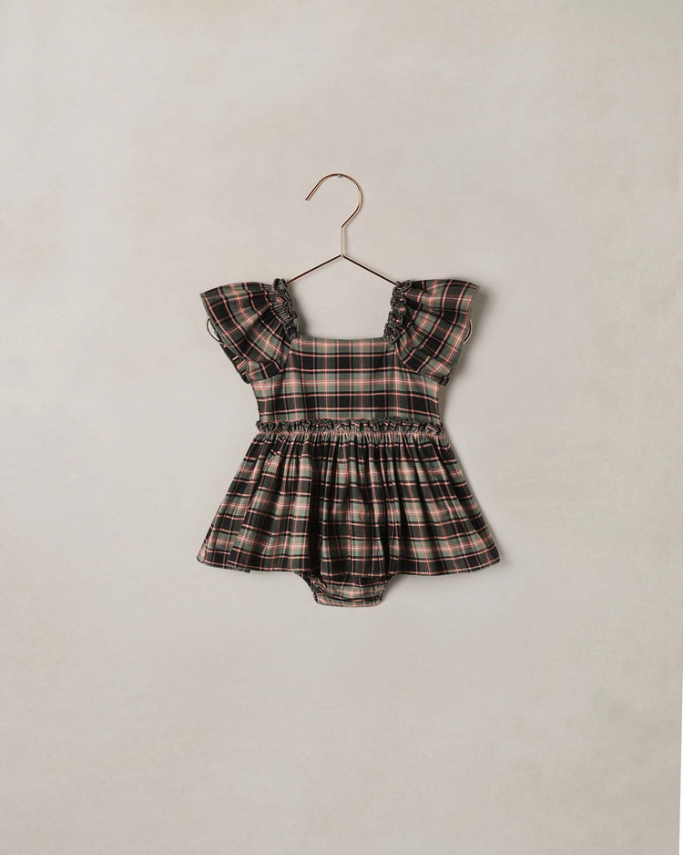 noralee margot romper in tartan baby Little