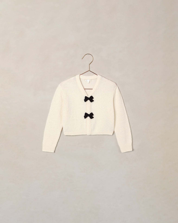 noralee bow cardigan in ivory kids Little