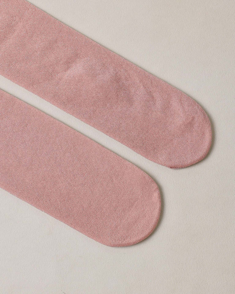 noralee shimmer tights in black + blush accessories Little