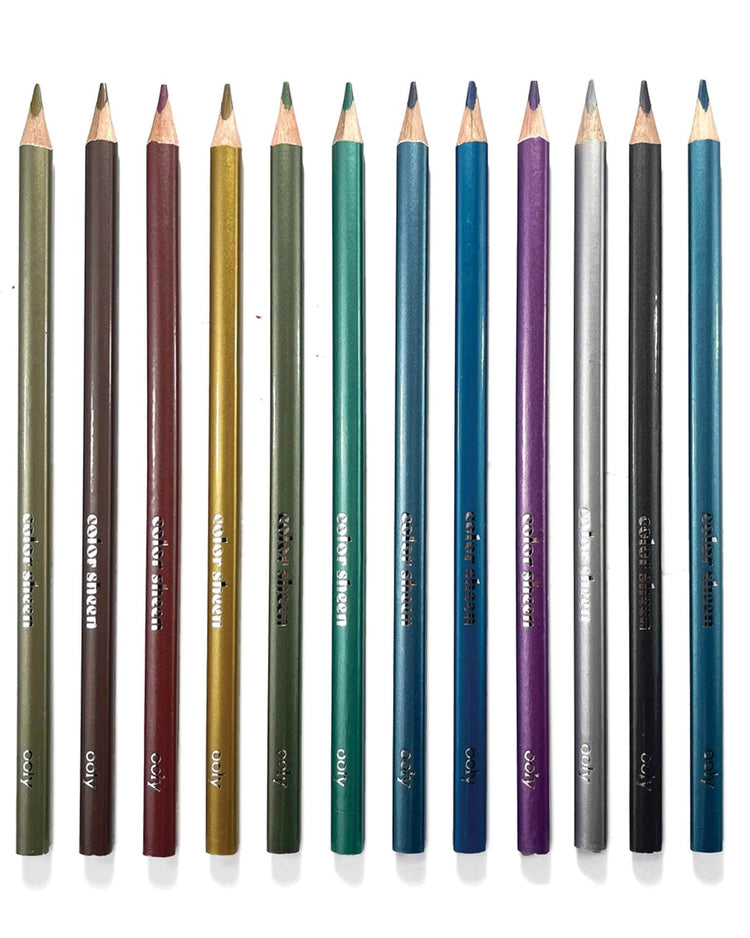 ooly color sheen metallic colored pencils play Little