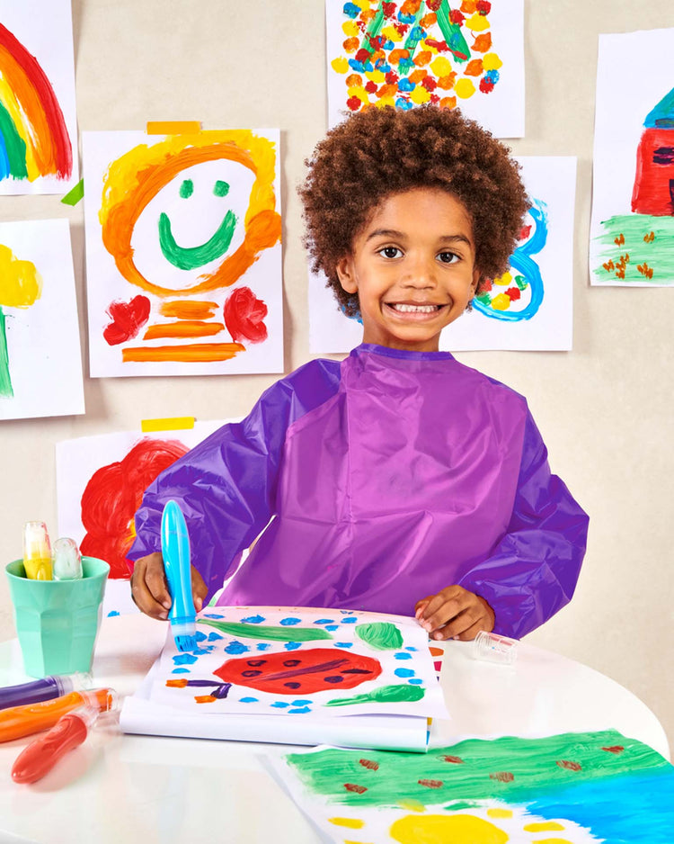 ooly easy squeezy squeezable poster paint brushes play Little