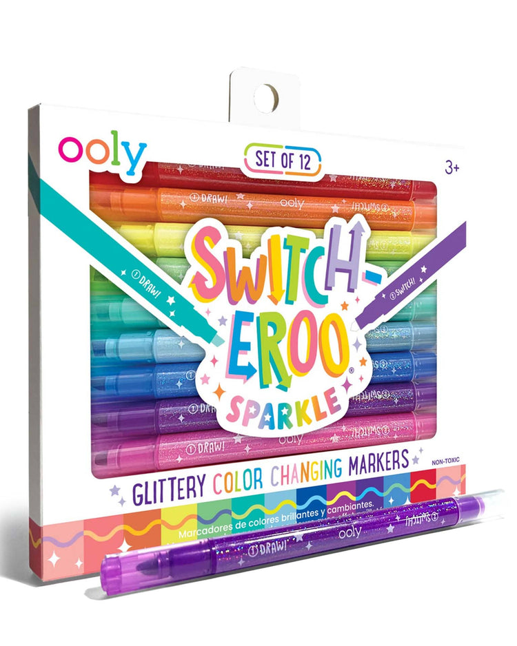 ooly switch - eroo! sparkle glittery color - changing markers play Little