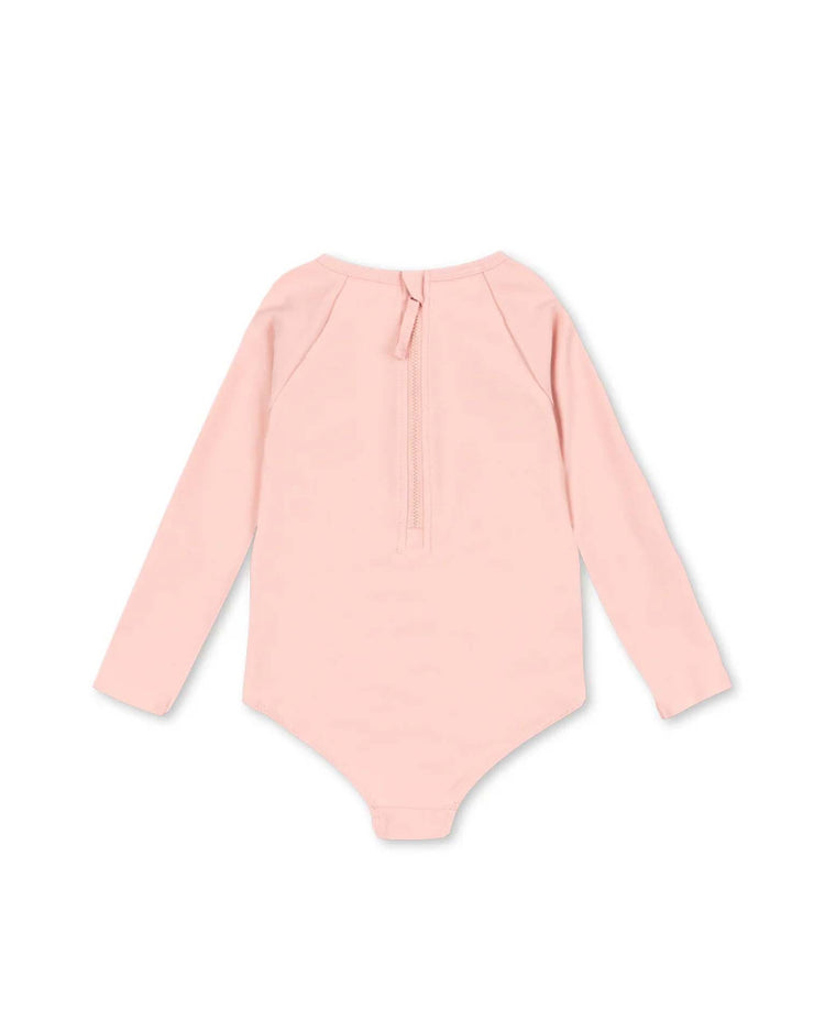konges sløjd kitty long sleeve swimsuit in powder pink kids Little