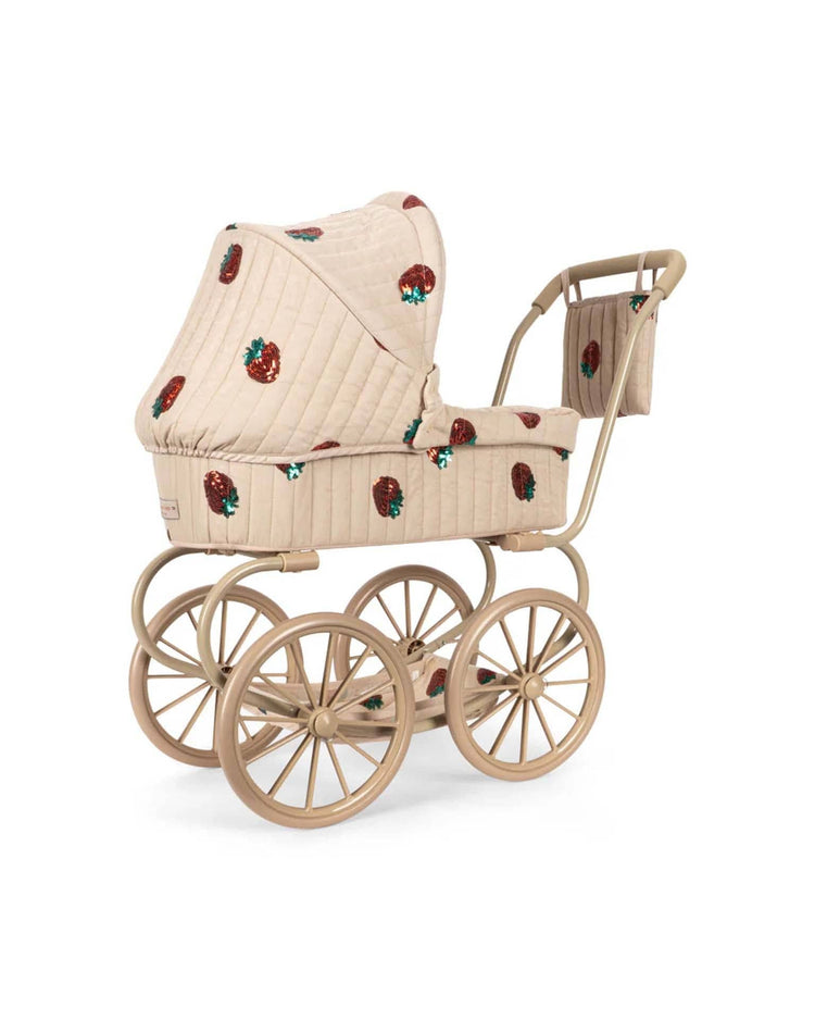 konges sløjd minnie tulle doll pram in strawberry play Little