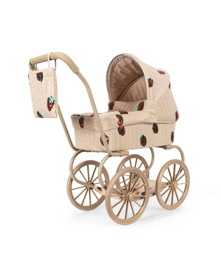 konges sløjd minnie tulle doll pram in strawberry play Little