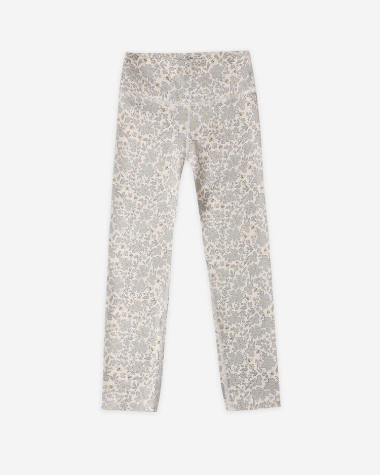rylee + cru basic legging in blue meadow kids Little