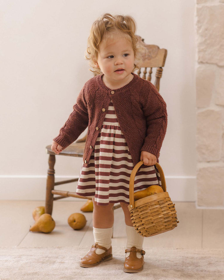 quincy mae darla dress in black cherry baby Little