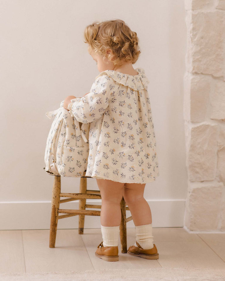 quincy mae long sleeve isla dress in french floral baby Little