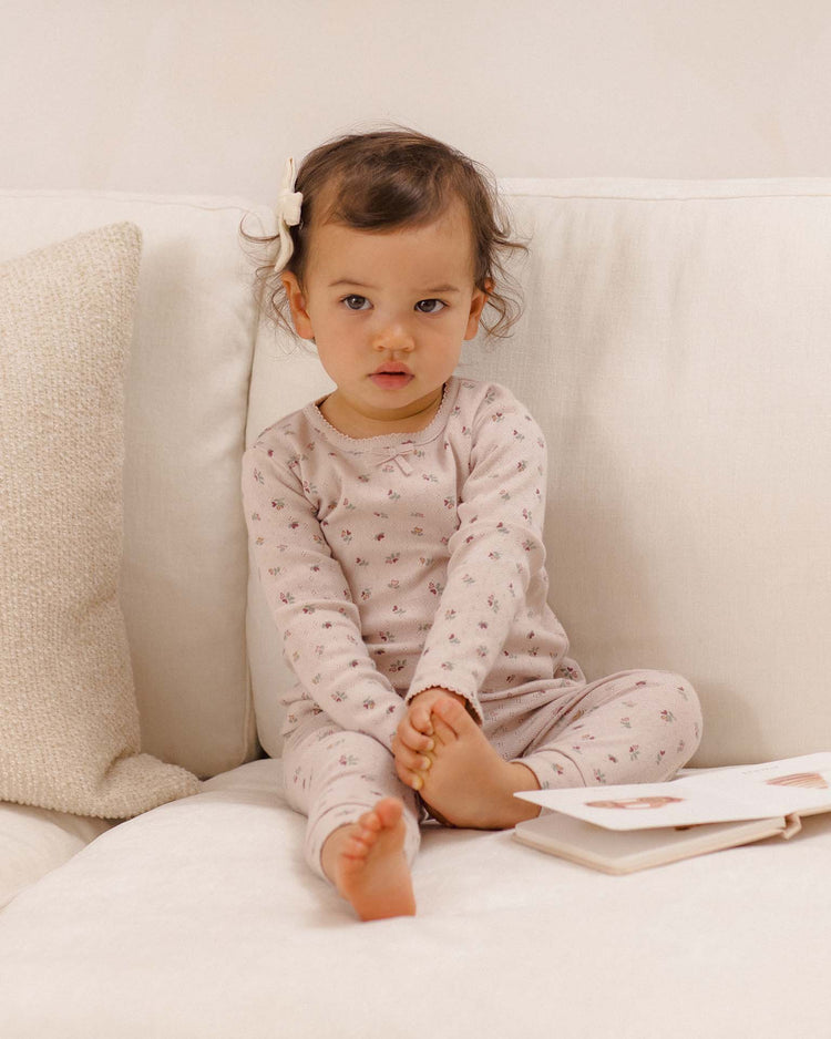 quincy mae pointelle long sleeve tee + legging in heart ditsy baby Little