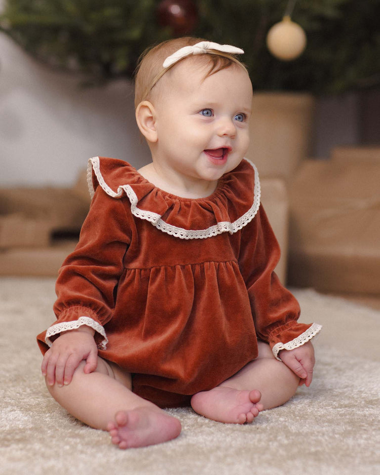 wendy romper in redwood